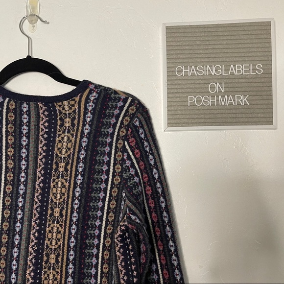 Tory Burch | multi stripe tunic top sweater - Picture 3 of 6